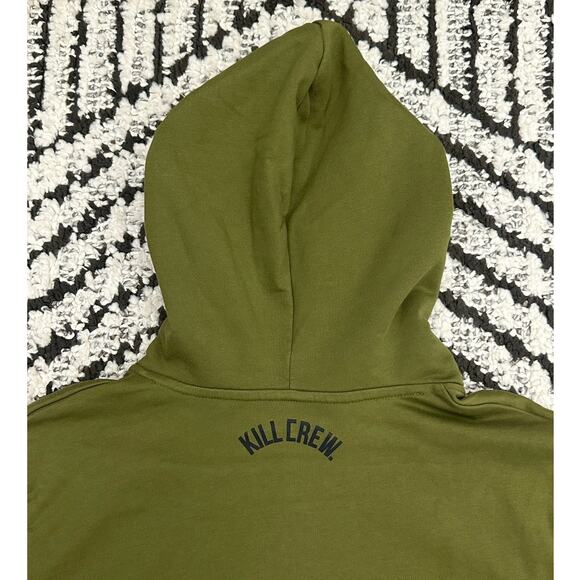 KILL CREW FIGHTER'S CLUB Hoodie Olive Green Medium NWOT - Picture 3 of 7